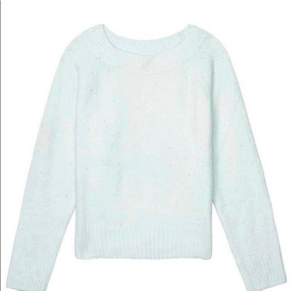 Victoria’s Secret Slouchy Embellished Fuzzy Pullover Sweater - Picture 3 of 9